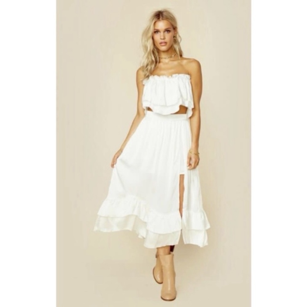 Steele crop top + skirt set
